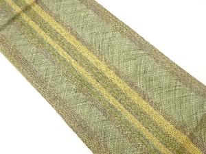 組織縞模様織出し全通袋帯